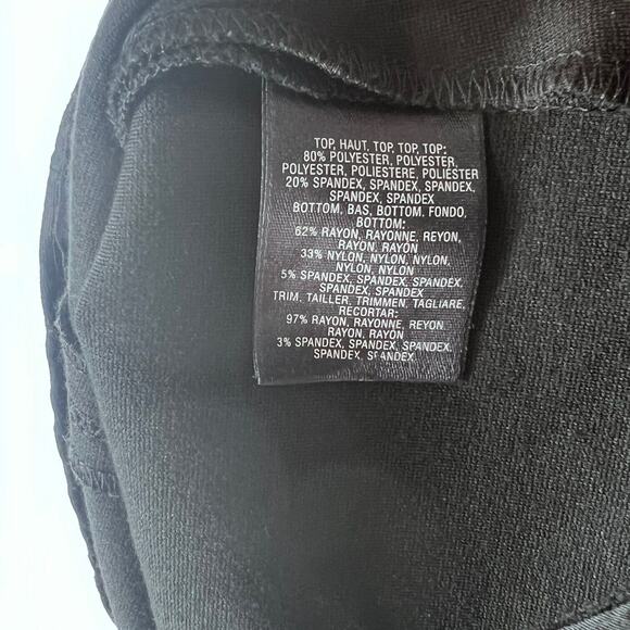 Maeve Anthropologie Womens Dress Size 0 Black Crosswise Sleeveless Flare Bandage - Picture 5 of 13